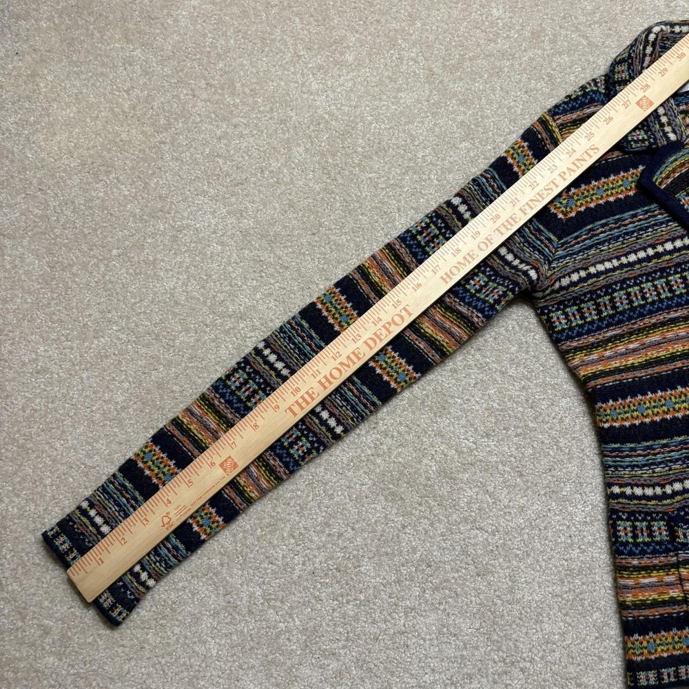 Anthropologie Sparrow Cardigan Sweater Womens Small Multicolor Fair Isle Wool - Picture 7 of 9